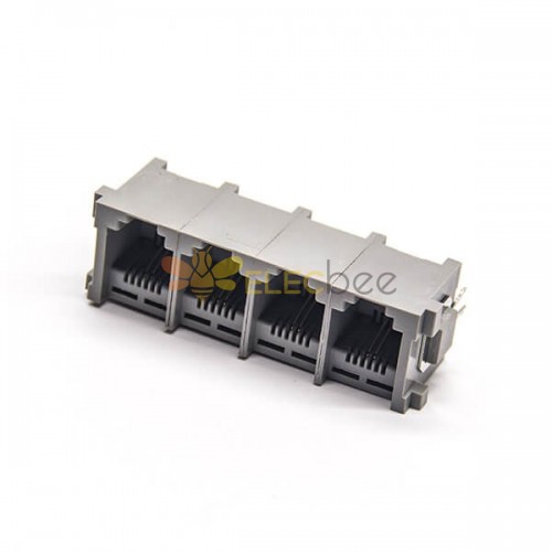 RJ11 Sockelmodul 1 * 4 180 Grad Ethernet Netzwerk Unshielded DIP