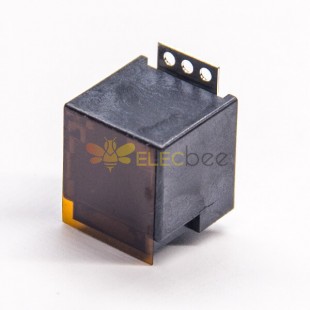 Black RJ12 Socket SMT Type 180 Degree Unshielded PCB Mount