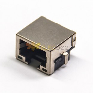 1 RJ45 Ethernet Port Female Connector pour PCB Mount avec LED Shielded