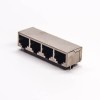 8p8c coupleur 4 ports blindé jack 90 degrés type dip pour montage sur circuit imprimé 20pcs