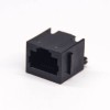 8P8C RJ45 Connector 180 Degree DIP Type Single Port Through Hole