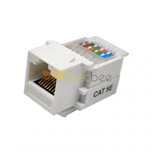 Jack RJ45 Keystone CAT5E Toolless Angled Unshielded Network Module Connector
