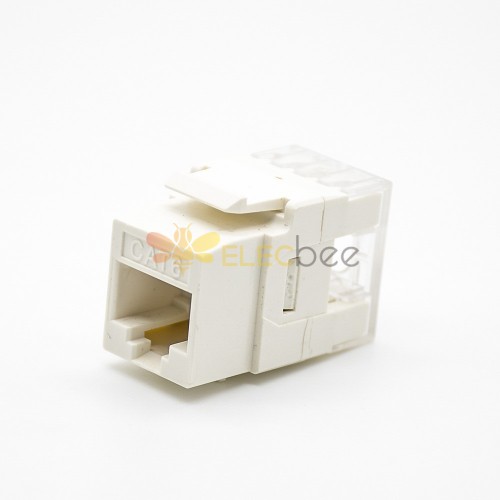 Netzwerkmodul Cat6-Typen RJ45-Buchse 8P8C Single Port Straight Unshielded Through Hole