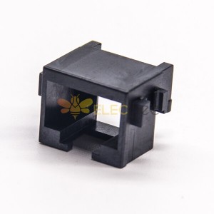 rj45(8p8c)插座黑色塑膠外殼沉板貼板非遮罩