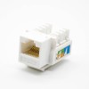 RJ45 Cat6 Keystone Jack 斜角 8P8C 非屏蔽单端口网络连接器