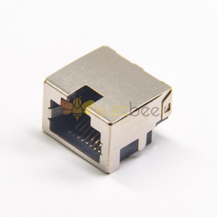 RJ45 Ethernet Network Port Shielded SMT Type Through Hole pour PCB Mount