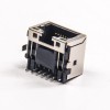 RJ45 Jack Connector 8p8c PCB Mount Shieled avec LED