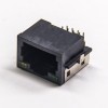 RJ45 Conector modular 8p8c blindado de un solo puerto Tipo SMT con LED