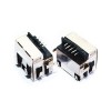 2pcs RJ45 PCB Mount 1x1 Port Low Profile Thru-Hole Tab-UP Femme