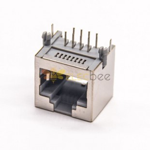 rj45接口以太網端口8p8c全包屏蔽彎插PCB板 20pcs