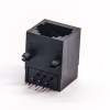 RJ45 to Ethernet Black Plastic Unshielded Socket 90 درجة DIP Type PCB Mount 20 قطعة