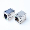 SMT RJ45 Conector Jack Shield 8P8C Con LED