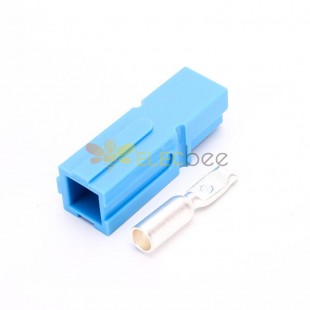 1 Way Power Connector Quick Connect Disconnect 600V 120Amp Battery Cable Connector (Blue Housing, 2AWG 4AWG 6AWG)