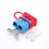 600V 120Amp Carcasa azul Conector de cable de alimentación de batería de 2 vías Manija de barra en T gris Cubierta roja a prueba de polvo