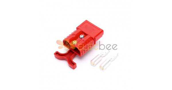 600v 120amp Red Housing 2 Way Battery Power Cable Connector With Red Plastic T Bar Handle 9162