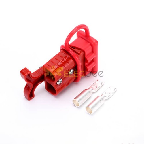 600v 120amp Red Housing 2 Way Battery Power Cable Connector Red T Bar Handle And Dustproof Cover 5649