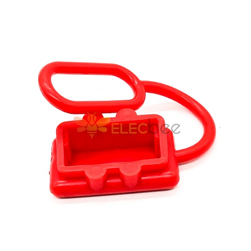 2路50A電源連接器的紅色橡膠外部保護防塵蓋 紅色