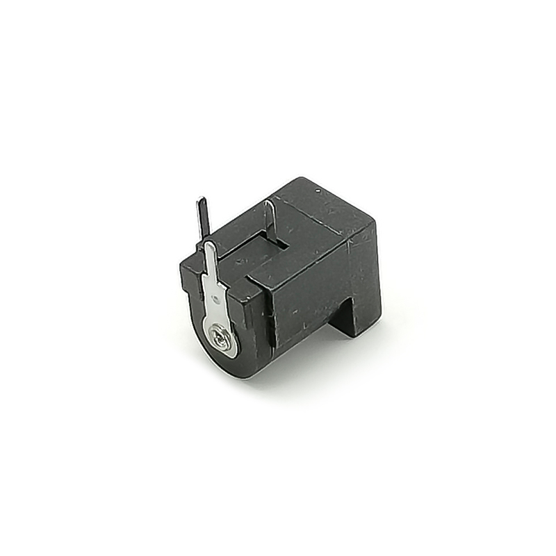 DC Power Jack 5.5*2.1mm Masculino Através do buraco solda Lug Right Connector Unshiled