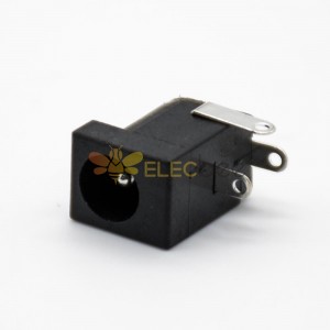 DC直流电源插座公2.0*6.4弯式插孔贴片焊接不带屏蔽连接器