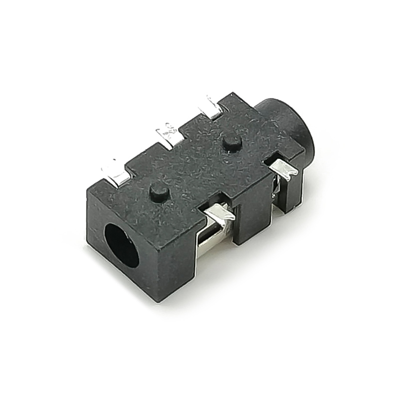 Power Jack Socket Connector Female SMT Solder Lug 90°Unshiled Plastic