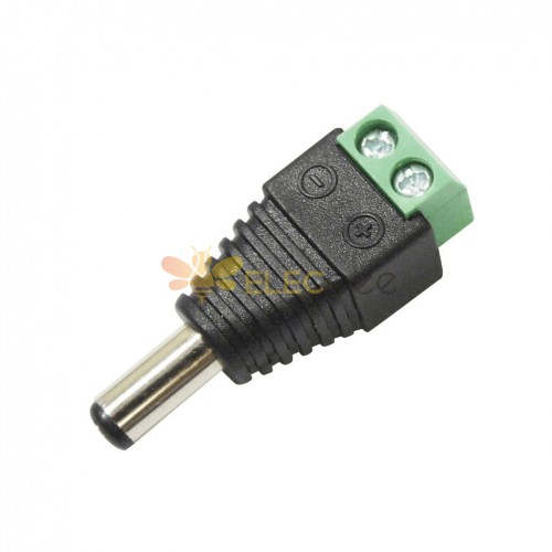 2pcs DC Socket 2.1 mm to Terminal 2 Pin