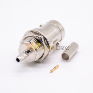 HD-SDI BNC Connector for Cable Female Vertical Type 180 Degree Crimp