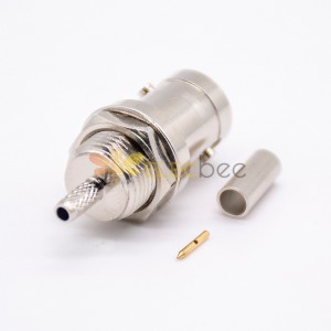 20pcs HD-SDI BNC Connector for Cable Female Vertical Type 180 Degree Crimp