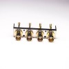 4 trous BNC Connector Femelle DIP Type PCB Mount 90 Degree Gold Plating