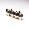 20 peças 4 furos conector BNC fêmea tipo DIP montagem PCB banhado a ouro 90 graus