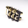 20pcs 6 fori connettore BNC femmina foro passante ad angolo retto per montaggio su PCB