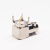 BNC 90 Degree Female Connector Through Hole for PCB Mount 75 Ohm