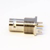 BNC Connector Female 75 Ohm Bulkhead Straight for PCB Mount Edge Mount 2.4mm Nickel Plating 75 Ohm