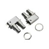 Conector BNC 20pcs para câmeras CCTV montagem PCB dupla fêmea angular