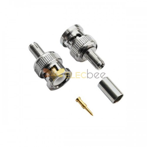 20pcs BNC Connector for RG174 Straight Crimp Type Male