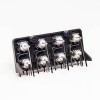 20 piezas conector BNC en ángulo 2x4 Jack coaxial para PCB