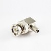 BNC Connector Male Right Angle Cable Mount Crimp For RG174/RG316