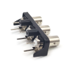 BNC Connectors Female 3x1 Straight for PCB Mount 50 Ohm