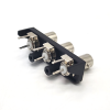 BNC Connectors Female 3x1 Straight for PCB Mount 50 Ohm