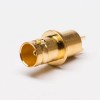 BNC Famale Connector Panel Mount Gold Plated Straight Through Hole