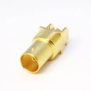 BNC Connettore Femminile Oro Plating Grado angolato per PCB Monte 1.7mm Attraverso Foro 75Ohm