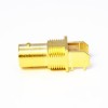 BNC Female Connector Gold Plating Angled Degree for PCB Mount 1.7mm Through Hole 75Ohm 75 Ohm
