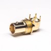 BNC Jack Connector Right Angled Bulkhead pour PCB Mount 50 Ohm (en)