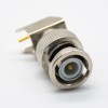 BNC Right Angle Zinc Alloy Male Connector for PCB 75 Ohm