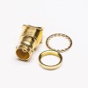 Gold Plated BNC Connector 180 Degree Female Plate Edge Mount