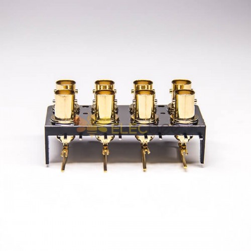 20 adet Altın Kaplama BNC Konnektör Dişi 90 Derece PCB Montaj DIP Tipi