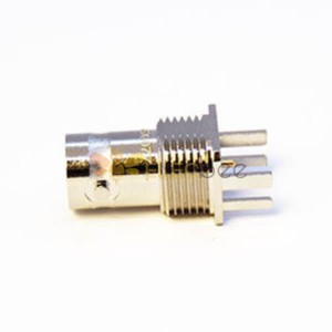 HD BNC Connector Female 180 Degree Bulkhead Margin Surface Mounting for PCB Mount 1.7mm