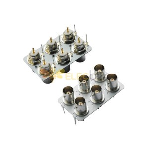 20pcs Panel Mount BNC Connector Jack 2x3 Straight for PCB