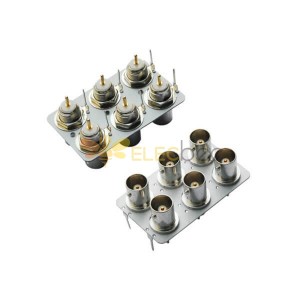 Painel Mount BNC Conector Jack 2x3 Straight para PCB