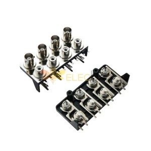 20pcs RCA to BNC Connector Female 2x4 for PCB Mount