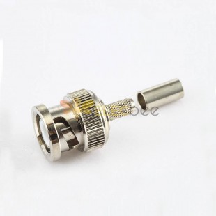 RG174/RG316 Crimp BNC Connector Male Straight 50 Ohm